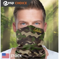 20" x 10" two-ply polyester neck gaiter with sublimated imprint.... from ASI...