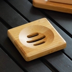 Square Bamboo Bathroom Soap Case