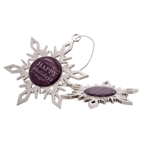 Nickel Snowflake Holiday Ornament (2-sided)