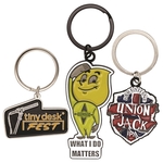 Custom Keychains, Economy Die Struck Soft Enamel