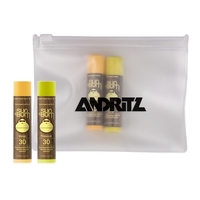 Sun Bum Lip Kit Set Of 2 Lipbalms + EVA Biodegradable Pouch