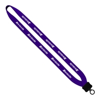 3/4" Neoprene Lanyard with Plastic Clamshell & O-Ring