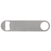 7.2" x 1.7" powder-coated stainless steel bottle opener with silver...