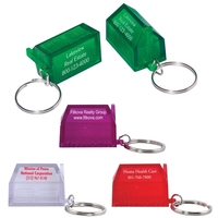 House shaped key tag, offered in several translucent colors.... from ASI...