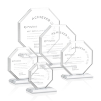 The Layland Award features a beautifully beveled Starfire Crystal Octagon...