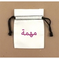 Cotton Double Drawstring Bag with unfinished interior seams.... from ASI...