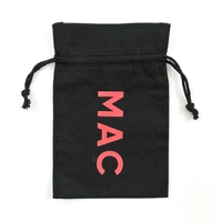 Cotton Double Drawstring Bag with black drawstring is available in...