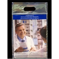 Die Cut Handle Bag with Zip Lock