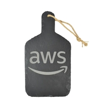 7" x 13 1/2" Rectangle Slate Cutting Board with String