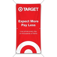 13 ounce vinyl one-sided banner in assorted sizes with four grommet... from...