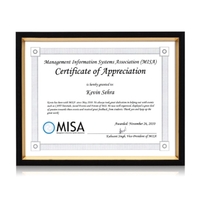 Gilda Cert Frame - Black/Gold 8.5"x11"... from ASI 84592 St Regis Group / St...