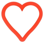 3.375" Heart Cookie Cutter