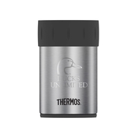 12 oz. Thermos® can insulator made of double wall insulating stainless......