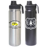 24 Oz. Vacuum insulated sports bottle w/ twist on lid/spout