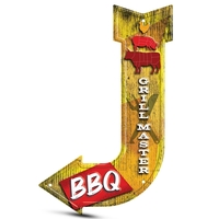 11.30" x 17.80" J arrow sign with imprint options.... from ASI 50120 Dixie...