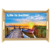 11.9 x 17.6" color printed wood serving tray.... from ASI 92531 Unique Custom...