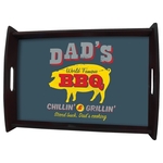 Unisub Espresso Black Serving Tray with Sublimatable Insert