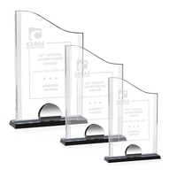 The unique Manola award features a curved top, bevelled sides and... from ASI...