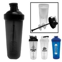 27 ounce plastic Perfect shaker bottle with mixing pole in cap.... from ASI...