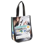 9-1/4" x 12" x 4 1/2" LAUREN Small Non-Woven Full Color Tote