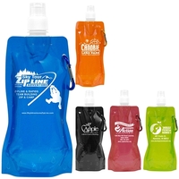 5" x 10" nylon and propylene collapsible 18 ounce bottle with... from ASI...