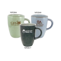 Dark Gray - Pebble colored mug with C-shaped handle and tapered... from ASI...