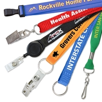 Quality custom lanyards with a huge selection of attachment options....
