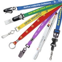 Quality custom lanyards with a huge selection of attachment options....