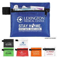 5" x 4 1/4" 210 Denier polyester zippered pouch with loop... from ASI 62660...