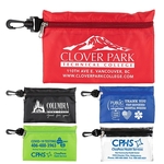 Milos Large Zipper Storage Pouch with Plastic Hook