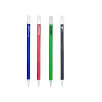 6.44" x 0.31" click-action plastic mechanical wooden pencil with 0.7 mm......