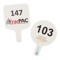 Die Cut hand fans with a full color imprint.... from ASI 77280 Pepco Poms