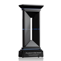 The Traviata Award is an assemblage of hand cut ebony optical... from ASI...
