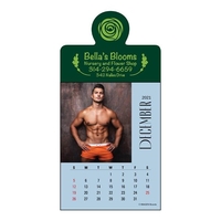 Twelve month calendar pad with provocative photographs of men.... from ASI...