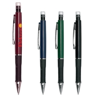 ABS plastic click-action mechanical pencil with 0.7mm lead, gripper and...