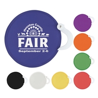 8" round ABS handheld fan with fold-out handle.... from ASI 57653 Gold Bond