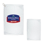 16" X 25" Golf Towel W/ Grommet And Hook