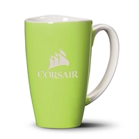 The tapered sides and curved lip of the Paddington ceramic mug... from ASI...