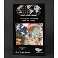 5" x 7" x 7/8" embedment award made of acrylic with... from ASI 45430 Clear...