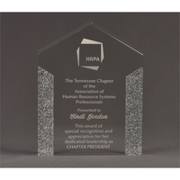 6" x 8" x 1 1/4" acrylic award with rectangle shape... from ASI 45430 Clear...