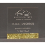 Square Glitter Bottom Accent