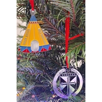 2" color printed custom metal ornaments.... from ASI 92531 Unique Custom...
