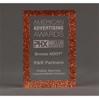 6"W x 8"L acrylic frame with glitter rectangle inside; available in... from...