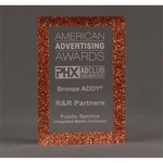 Cast Rectangle Inside Glitter Frame