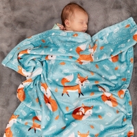 30" x 40" microfiber polyester fleece baby blanket.... from ASI 90913 Terry Town