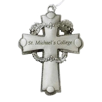 Pewter finish ornament, cross design.... from ASI 68760 Marken Industries /...