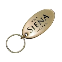 Solid brass tag key ring - Oval, Tombstone or Rectangle.... from ASI 68760...