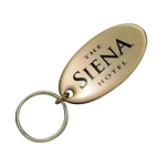 Brass Key Ring - Oval, Tombstone or Rectangle