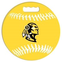 Baseball shaped seat cushion made from Softek closed cell foam. Made... from...