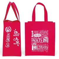 Non-Woven Polypropylene Tote with eco-friendly messages on the gussets.......